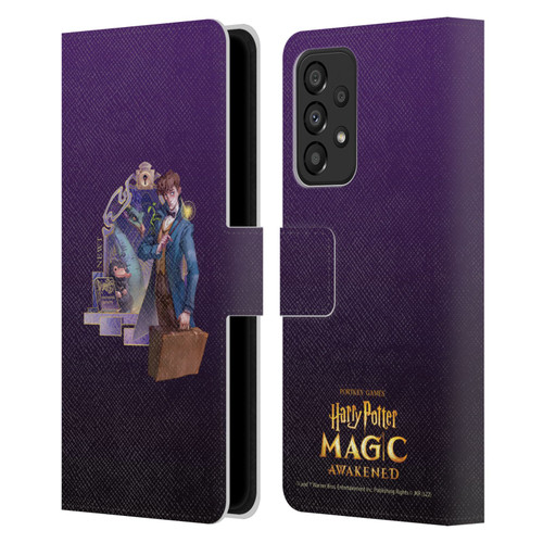 Harry Potter: Magic Awakened Characters Newt Leather Book Wallet Case Cover For Samsung Galaxy A33 5G (2022)