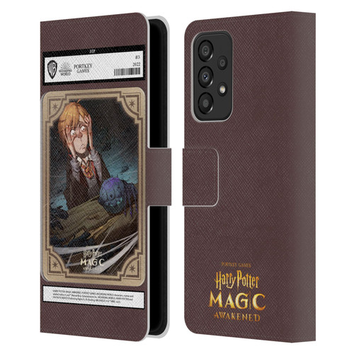 Harry Potter: Magic Awakened Characters Ronald Weasley Card Leather Book Wallet Case Cover For Samsung Galaxy A33 5G (2022)