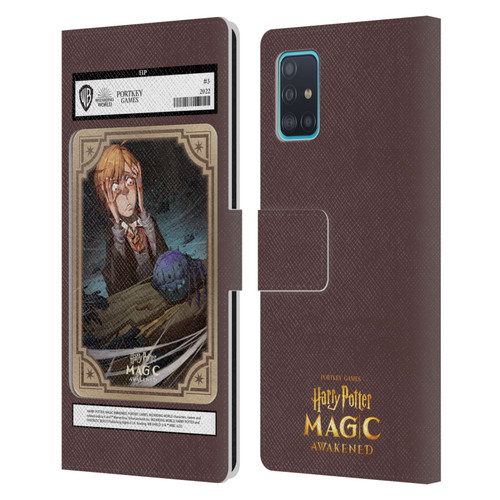 Harry Potter: Magic Awakened Characters Ronald Weasley Card Leather Book Wallet Case Cover For Samsung Galaxy A51 (2019)