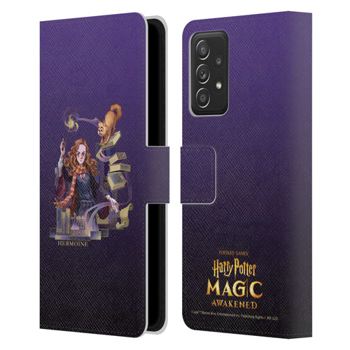 Harry Potter: Magic Awakened Characters Hermione Leather Book Wallet Case Cover For Samsung Galaxy A52 / A52s / 5G (2021)