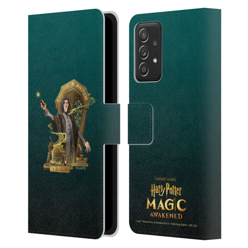 Harry Potter: Magic Awakened Characters Snape Leather Book Wallet Case Cover For Samsung Galaxy A52 / A52s / 5G (2021)