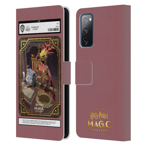 Harry Potter: Magic Awakened Characters Dumbledore Card Leather Book Wallet Case Cover For Samsung Galaxy S20 FE / 5G