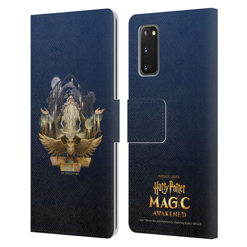 Harry Potter: Magic Awakened Characters Dumbledore Leather Book Wallet Case Cover For Samsung Galaxy S20 / S20 5G