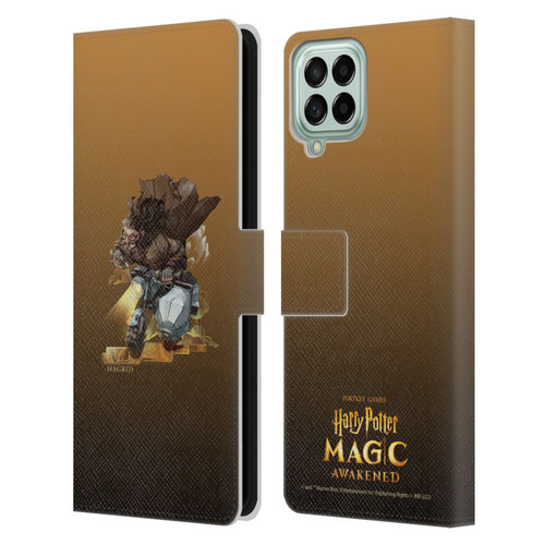 Harry Potter: Magic Awakened Characters Hagrid Leather Book Wallet Case Cover For Samsung Galaxy M53 (2022)