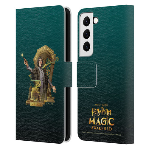 Harry Potter: Magic Awakened Characters Snape Leather Book Wallet Case Cover For Samsung Galaxy S22 5G