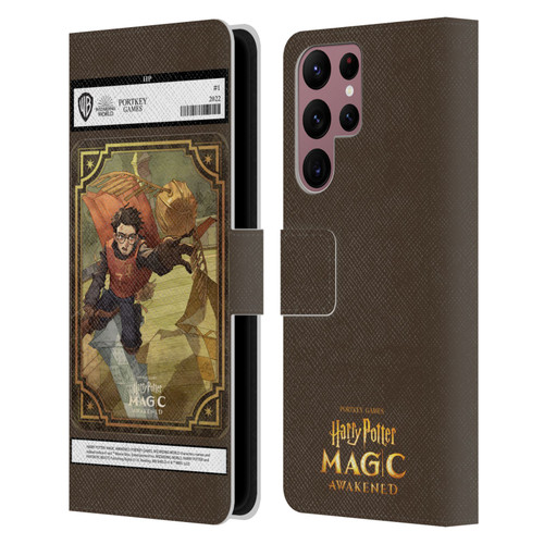 Harry Potter: Magic Awakened Characters Harry Potter Card Leather Book Wallet Case Cover For Samsung Galaxy S22 Ultra 5G