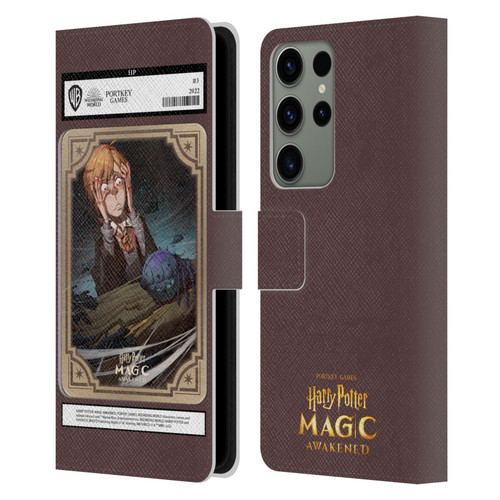 Harry Potter: Magic Awakened Characters Ronald Weasley Card Leather Book Wallet Case Cover For Samsung Galaxy S23 Ultra 5G