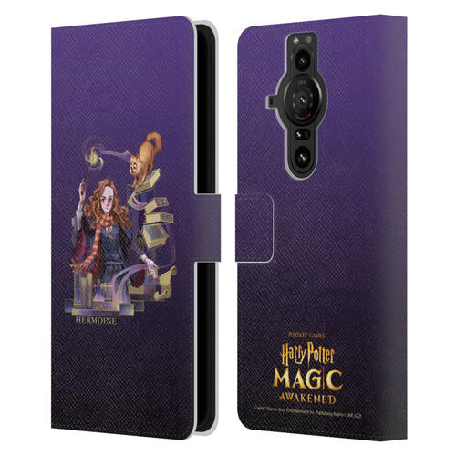 Harry Potter: Magic Awakened Characters Hermione Leather Book Wallet Case Cover For Sony Xperia Pro-I