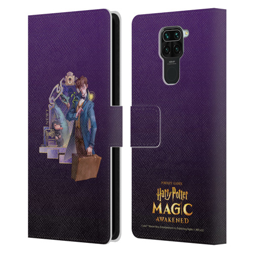 Harry Potter: Magic Awakened Characters Newt Leather Book Wallet Case Cover For Xiaomi Redmi Note 9 / Redmi 10X 4G