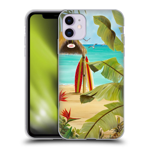 Lisa Sparling Birds And Nature Surf Shack Soft Gel Case for Apple iPhone 11