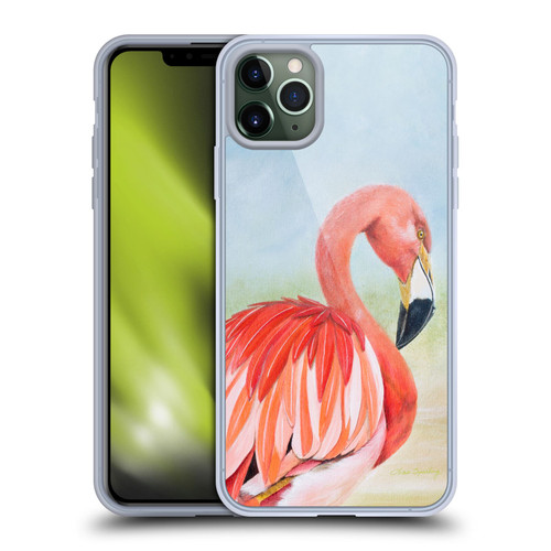Lisa Sparling Birds And Nature Flamingo Soft Gel Case for Apple iPhone 11 Pro Max