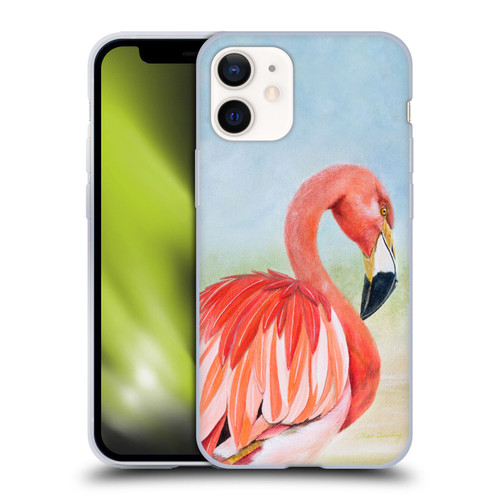 Lisa Sparling Birds And Nature Flamingo Soft Gel Case for Apple iPhone 12 Mini