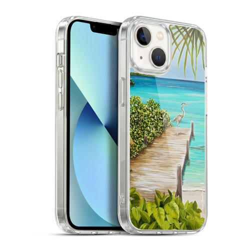 Lisa Sparling Birds And Nature Coastal Seclusion Soft Gel Case for Apple iPhone 13