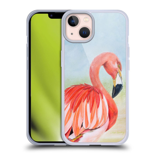 Lisa Sparling Birds And Nature Flamingo Soft Gel Case for Apple iPhone 13