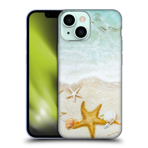 Lisa Sparling Birds And Nature Sandy Shore Soft Gel Case for Apple iPhone 13 Mini