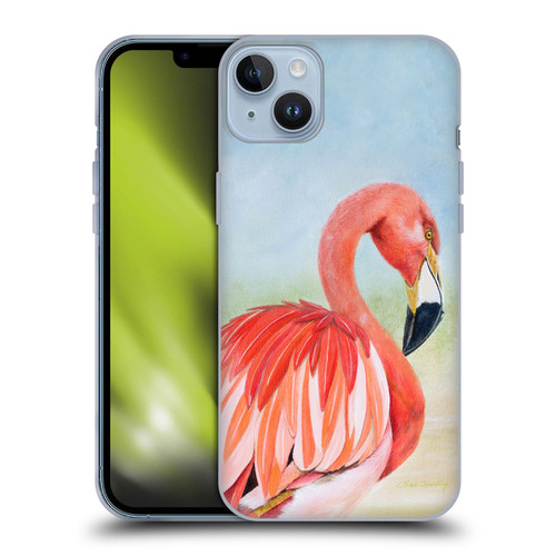 Lisa Sparling Birds And Nature Flamingo Soft Gel Case for Apple iPhone 14 Plus