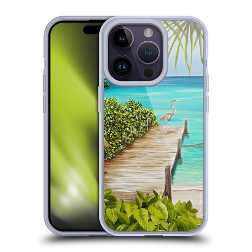 Lisa Sparling Birds And Nature Coastal Seclusion Soft Gel Case for Apple iPhone 14 Pro