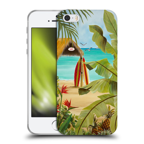 Lisa Sparling Birds And Nature Surf Shack Soft Gel Case for Apple iPhone 5 / 5s / iPhone SE 2016