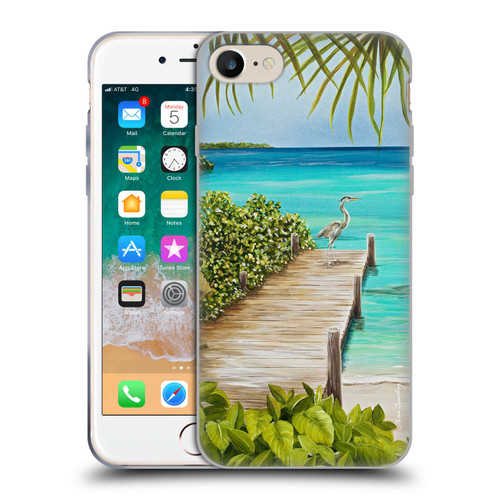 Lisa Sparling Birds And Nature Coastal Seclusion Soft Gel Case for Apple iPhone 7 / 8 / SE 2020 & 2022