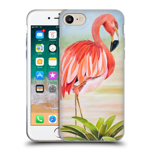 Lisa Sparling Birds And Nature Flamingo Soft Gel Case for Apple iPhone 7 / 8 / SE 2020 & 2022