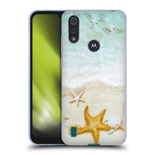 Lisa Sparling Birds And Nature Sandy Shore Soft Gel Case for Motorola Moto E6s (2020)