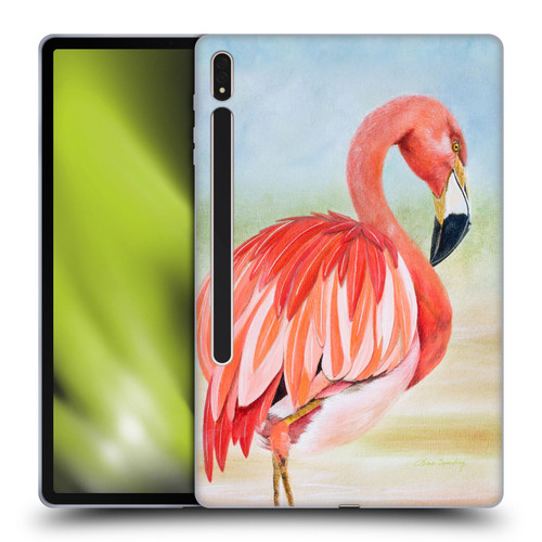 Lisa Sparling Birds And Nature Flamingo Soft Gel Case for Samsung Galaxy Tab S8 Plus