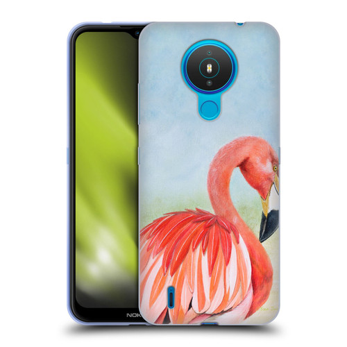 Lisa Sparling Birds And Nature Flamingo Soft Gel Case for Nokia 1.4