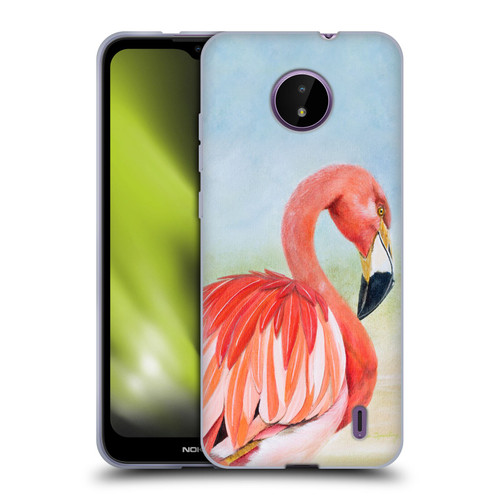 Lisa Sparling Birds And Nature Flamingo Soft Gel Case for Nokia C10 / C20