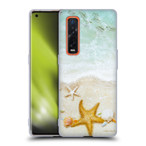 Lisa Sparling Birds And Nature Sandy Shore Soft Gel Case for OPPO Find X2 Pro 5G