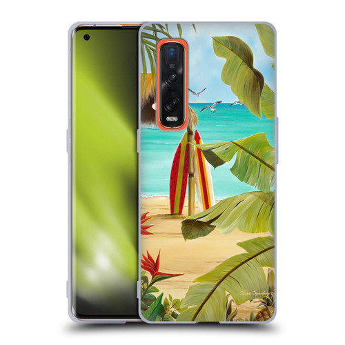 Lisa Sparling Birds And Nature Surf Shack Soft Gel Case for OPPO Find X2 Pro 5G