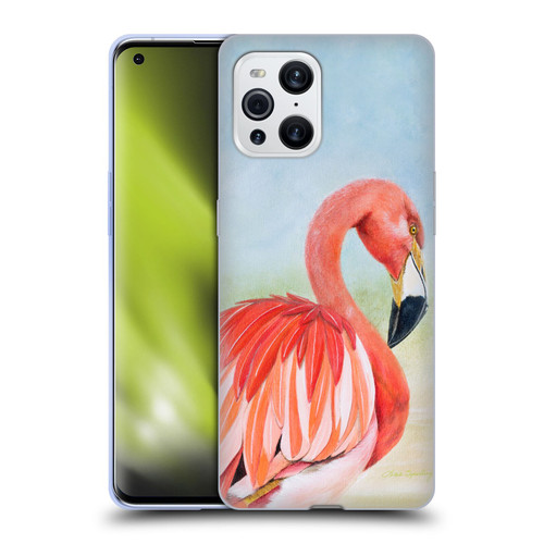 Lisa Sparling Birds And Nature Flamingo Soft Gel Case for OPPO Find X3 / Pro
