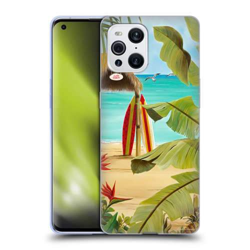 Lisa Sparling Birds And Nature Surf Shack Soft Gel Case for OPPO Find X3 / Pro