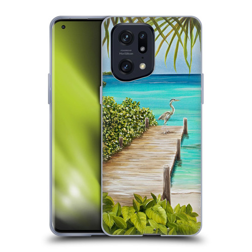 Lisa Sparling Birds And Nature Coastal Seclusion Soft Gel Case for OPPO Find X5 Pro