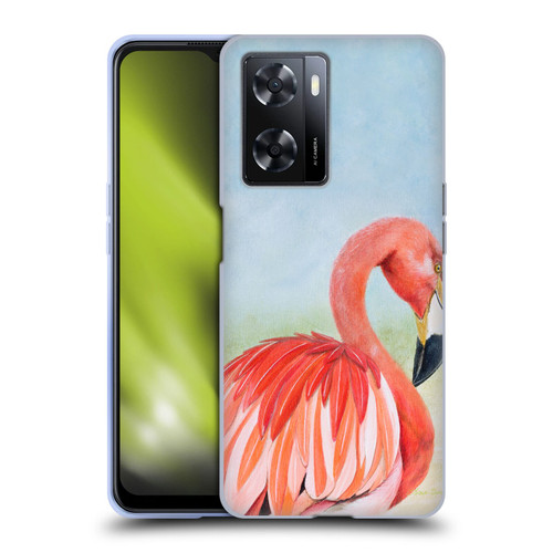 Lisa Sparling Birds And Nature Flamingo Soft Gel Case for OPPO A57s