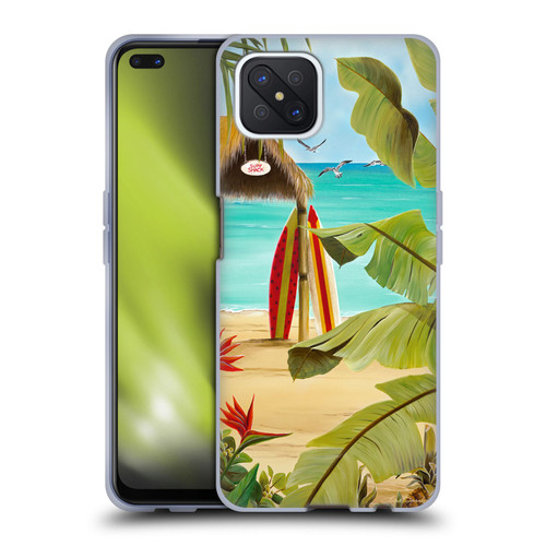 Lisa Sparling Birds And Nature Surf Shack Soft Gel Case for OPPO Reno4 Z 5G