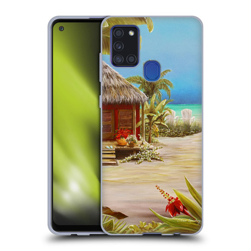 Lisa Sparling Birds And Nature Beach House Soft Gel Case for Samsung Galaxy A21s (2020)