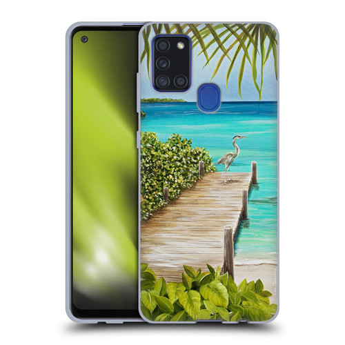 Lisa Sparling Birds And Nature Coastal Seclusion Soft Gel Case for Samsung Galaxy A21s (2020)