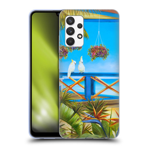 Lisa Sparling Birds And Nature Island Solitude Soft Gel Case for Samsung Galaxy A32 (2021)