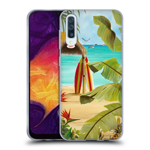 Lisa Sparling Birds And Nature Surf Shack Soft Gel Case for Samsung Galaxy A50/A30s (2019)