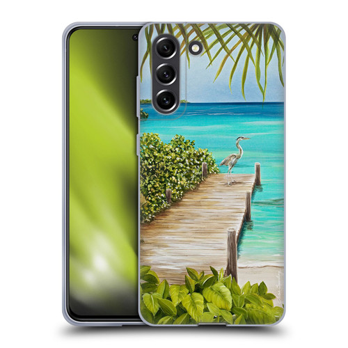 Lisa Sparling Birds And Nature Coastal Seclusion Soft Gel Case for Samsung Galaxy S21 FE 5G