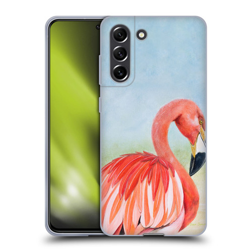 Lisa Sparling Birds And Nature Flamingo Soft Gel Case for Samsung Galaxy S21 FE 5G
