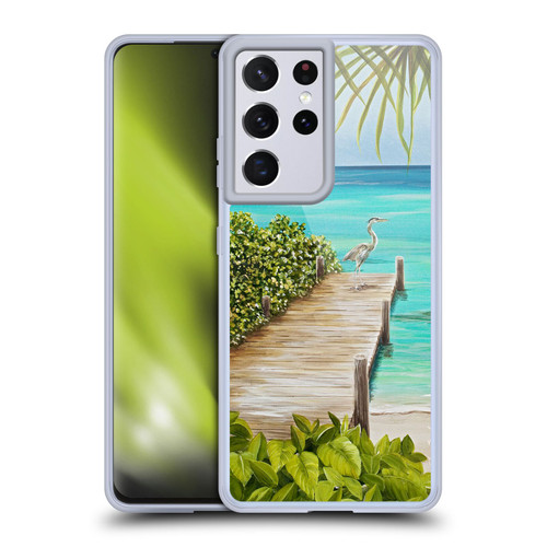 Lisa Sparling Birds And Nature Coastal Seclusion Soft Gel Case for Samsung Galaxy S21 Ultra 5G