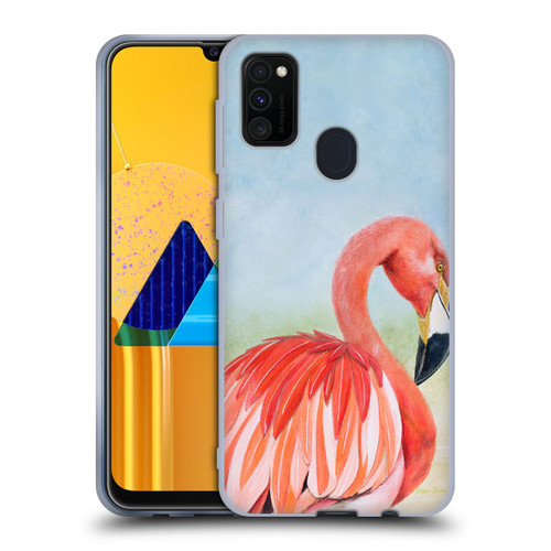 Lisa Sparling Birds And Nature Flamingo Soft Gel Case for Samsung Galaxy M30s (2019)/M21 (2020)