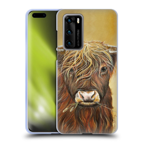Lisa Sparling Creatures Highland Cow Fireball Soft Gel Case for Huawei P40 5G