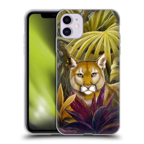 Lisa Sparling Creatures Florida Forest Panther Soft Gel Case for Apple iPhone 11