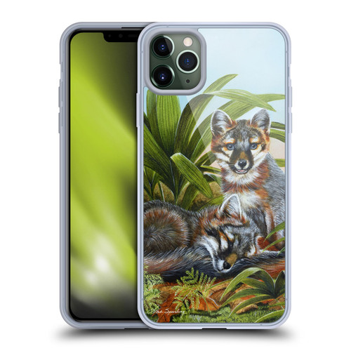 Lisa Sparling Creatures Red Fox Kits Soft Gel Case for Apple iPhone 11 Pro Max