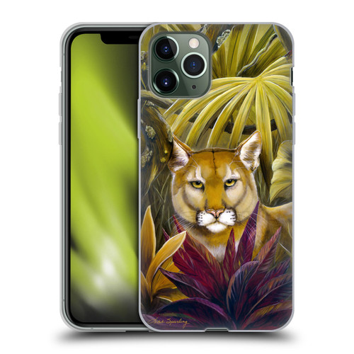 Lisa Sparling Creatures Florida Forest Panther Soft Gel Case for Apple iPhone 11 Pro