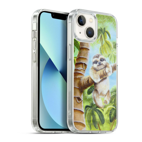 Lisa Sparling Creatures Cutest Sloth Soft Gel Case for Apple iPhone 13
