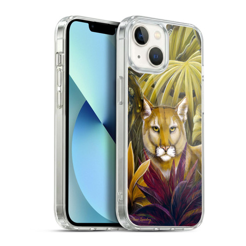 Lisa Sparling Creatures Florida Forest Panther Soft Gel Case for Apple iPhone 13