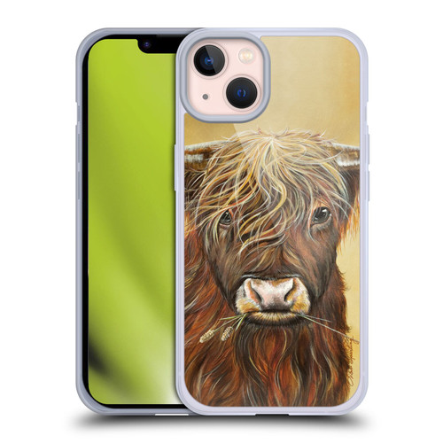 Lisa Sparling Creatures Highland Cow Fireball Soft Gel Case for Apple iPhone 13
